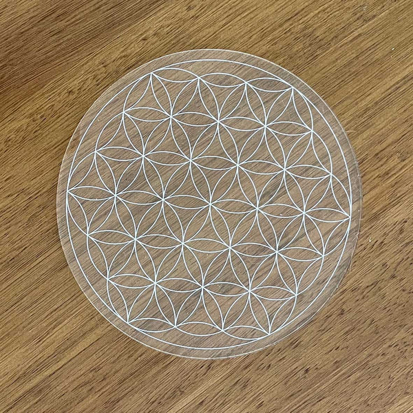 Flower of Life Crystal Grid - Acrylic