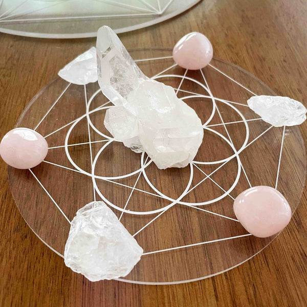 Seed of Life Crystal Grid - Acrylic