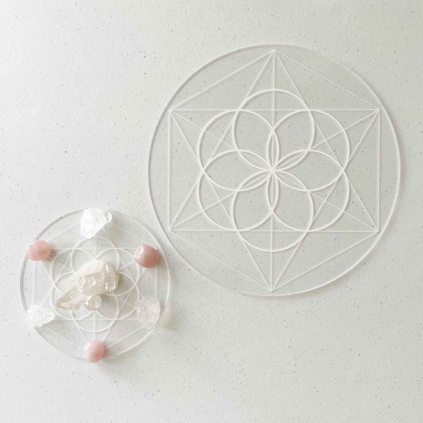 Seed of Life Crystal Grid - Acrylic