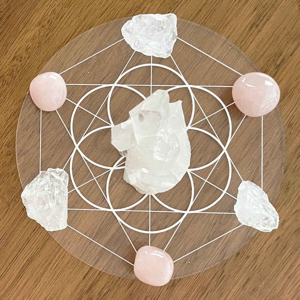 Seed of Life Crystal Grid - Acrylic