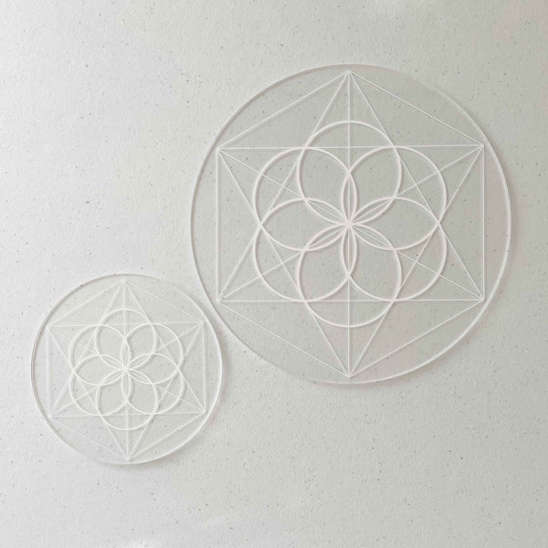 Seed of Life Crystal Grid - Acrylic