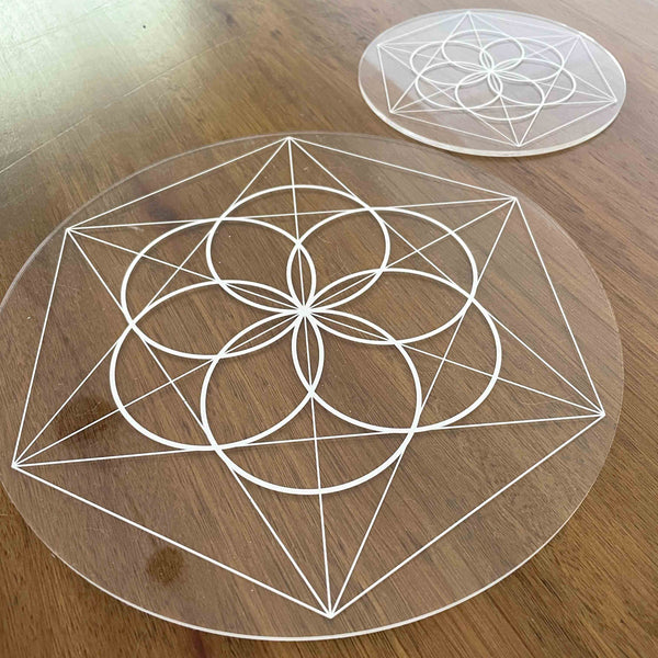 Seed of Life Crystal Grid - Acrylic