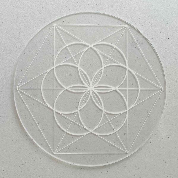 Seed of Life Crystal Grid - Acrylic