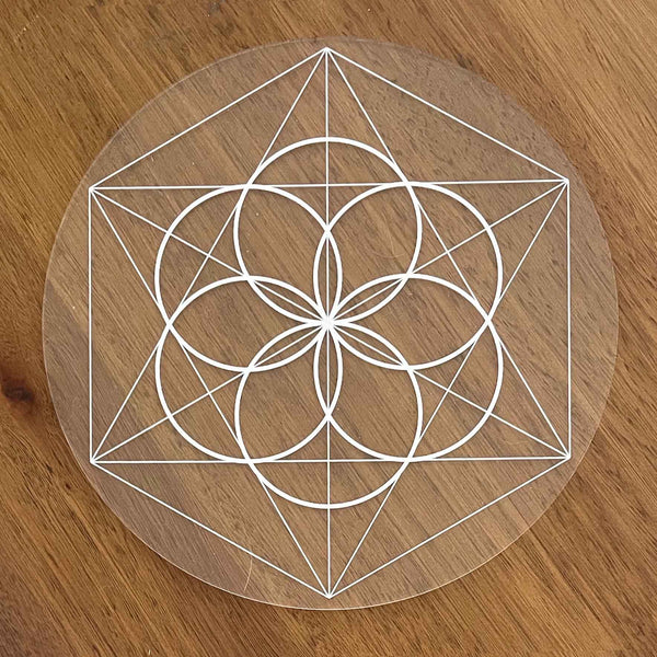 Seed of Life Crystal Grid - Acrylic