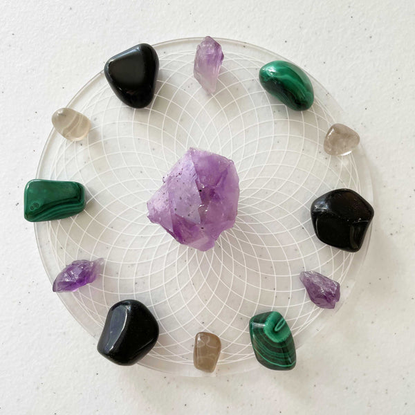 Torus Yantra Crystal Grid - Acrylic