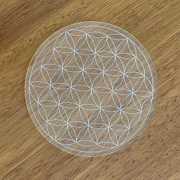 Flower of Life Crystal Grid - Acrylic
